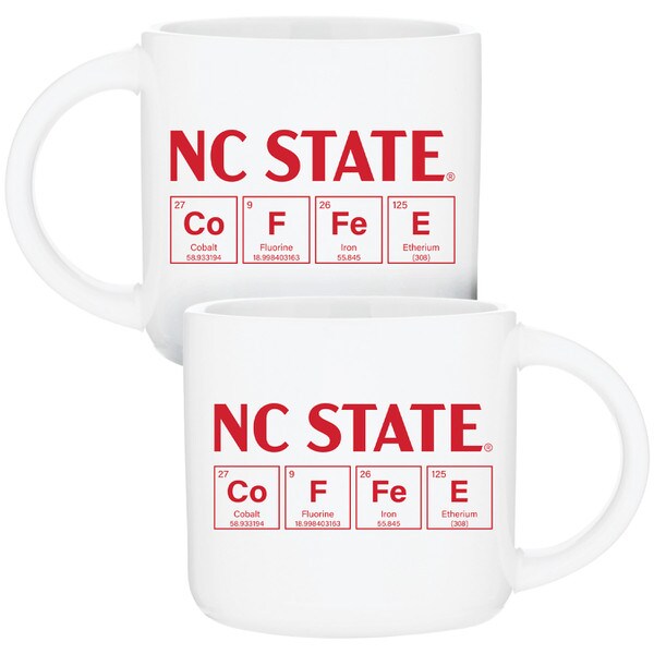 14oz White Mug NC State Coffee Elem